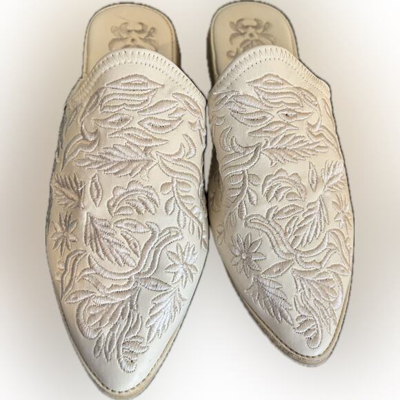 Moroccan Leather slippers size 49/8.5 - Picture 1 of 5